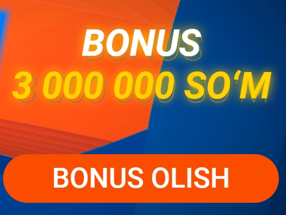 Birinchi depozitga 3000000 SO'M + 250FS bonus olish uchun ro'yxatdan o'ting!